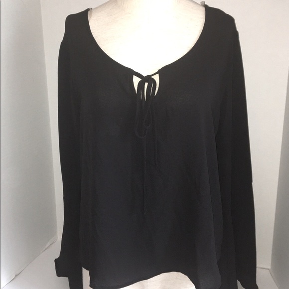 Polly and Esther NWT Black boho top - Picture 3 of 7